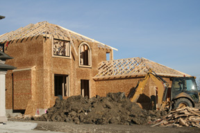 An image of a home under construction