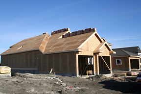 An image of a home under construction
